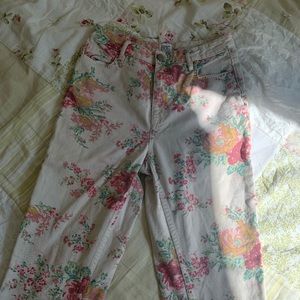 Cute Floral High-Waisted BDG Jeans